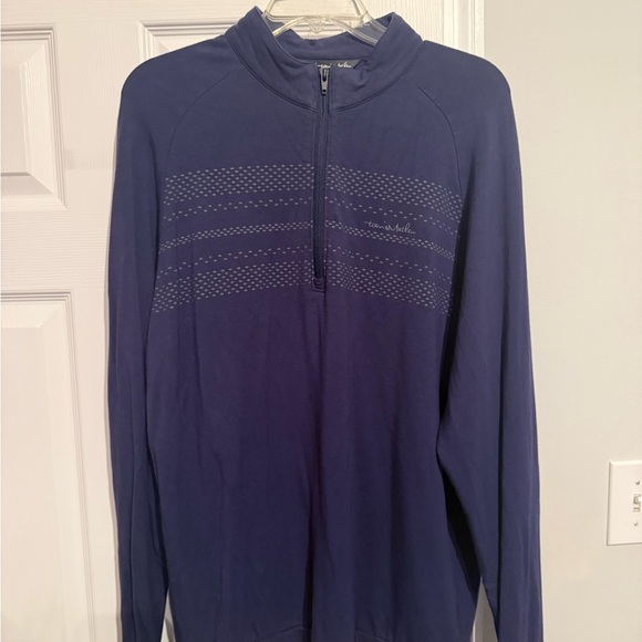 Travis Mathew Navy Zip-Up Sweater - Picture 1 of 4